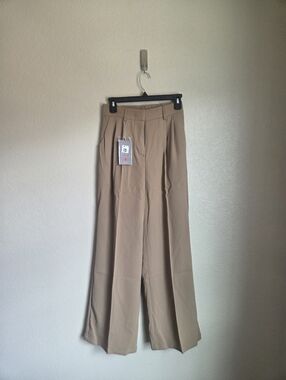 NWT Funyyzo High Waist Womens Dress Pant Wide Leg Size Small